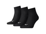 Puma Unisex Kwartaaltraining voor volwassenen (Pakket van 3) (Zwart)