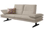 2-Sitzer W.SCHILLIG "broadway, Designsofa mit tollem Sitzkomfort, Breite 216cm", braun (sesame s22), B:216cm H:94cm T:96cm, Flachgewebe S22 (100% Polyester), Sofas, 2-Sitzer, Sitztiefenverstellung, Kopfteil- & Seitenteilverstellung, Breite 216cm