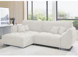 Wohnlandschaft HOME AFFAIRE "248 II, Breite 288 cm", weiß, Cord, Recamiere beidseitigmontierbar, 92% Polyester, 8% Nylon, Sofas, Wohnlandschaft, inkl. Bettfunktion und Bettkasten