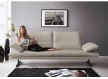 2,5-Sitzer W.SCHILLIG "broadway, Designsofa mit tollem Sitzkomfort", braun (sesame s22), B:236cm H:94cm T:96cm, Flachgewebe S22 (100% Polyester), Sofas, 2 5-Sitzer, Sitztiefenverstellung, Kopfteil- & Seitenteilverstellung, Breite 236cm
