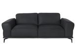 2,5-Sitzer W.SCHILLIG "montanaa elegant und edel, bequem, Federkernunterfederung", schwarz (schwarz z59), B:212cm H:78cm T:94cm, Sofas, 2 5-Sitzer, mit Metallfüßen in Schwarz pulverbeschichtet, Breite 212 cm