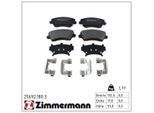 ZIMMERMANN Bremsbelagsatz, Scheibenbremse 256921803 Vorderachse für HYUNDAI KIA