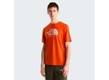 Funktionsshirt THE NORTH FACE "M 24/7 S/S TEE LOGO GRAPHIC REG", Jungen, Gr. XL, lava rot, Obermaterial: 100% Polyester, normal, Rundhals, Shirts Funktionsshirt, sportliche Passform, kurze Ärmel, mit FlashDry™ Technologie