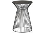 Landscape Beistelltisch, Schwarz, Metall, rund, Rundrohr, rund, 33x47x33 cm, Bsci, Wohnzimmer, Wohnzimmertische, Beistelltische, Beistelltische Metall