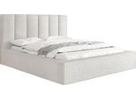 POLSTERBETT Amira mit Bettkasten, Creme Boucle 180x200 cm