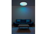 GLOBO LIGHTING Deckenleuchte "DWAIN", weiß matt, 1, Ø 37cm H: 7cm, 1 Stk., Leuchten, Deckenleuchte RGB LED, CCT dimmbar, Fernbedienung, Nachtlicht & Timer, Deckenleuchte