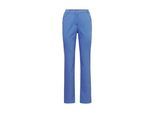 2-in-1-Hose GOLDNER "Baumwollhose mit Teildehnbund", Damen, Gr. 46, N-Gr, blau (jeansblau), Obermaterial: 84% Baumwolle CO. 14% Polyamid PA. 2% Elasthan EL., normal, Hosen, Ohne