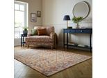 Teppich FLAIR RUGS "RILEY BLOCK GEO", beige (natur), B:155cm H:2mm L:230cm, Baumwolle, Kunstfaser, Teppiche, Teppich, Riley Block Geometrischer Läufer Teppich