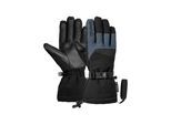 Skihandschuhe REUSCH "Couloir R-TEX XT", Damen, Gr. 7.5, schwarz (schwarz, anthrazit), 90% Polyester, 10% Lederimitat, mehrfarbig, Handschuhe, mit wind- und wasserdichter R-TEX XT Membran