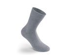 Socken ROGO, Damen, Gr. 2/39, grau (hellgrau, meliert), 84% Baumwolle, 14% Polyamid, 2% Elasthan, Socken Socken
