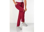 Zip-off-Hose CASUAL LOOKS, Herren, Gr. 24, Kurzgrößen, rot (kirsche), 95% Polyamid, 5% Elasthan, unifarben, lang, Hosen