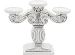 Kerzenständer KARE DESIGN "Favola 33cm", weiß, B:26,5cm H:33cm T:10,3cm, Polyresin (Kunststein), Kerzenhalter, Kerzenständer