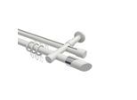 GARDINENSTANGE RUNDROHR-INNENLAUF Prestige Verano 140 cm, 2-läufig, 20 mm Ø Weiß
