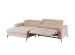 ECKSOFA LAISKA Taupe Cord Relaxfunktion