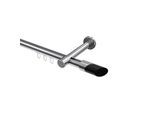 GARDINENSTANGE INNENLAUF Prestige Verano 280 cm (geteilt in 2 x 140 cm), 1-läufig, 20 mm Ø Chrom