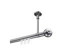 GARDINENSTANGE INNENLAUF Sonette Luino 100 cm, 1-läufig, 20 mm Ø Chrom