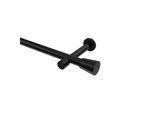 GARDINENSTANGE Prestige Sitra 100 cm, 1-läufig (ohne Ringe), 20 mm Ø Schwarz
