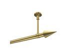 GARDINENSTANGE Sonette Savio 240 cm (geteilt in 2 x 120 cm), 1-läufig, 20 mm Ø Messing-Optik