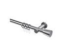 GARDINENSTANGE Platon Sitra 360 cm (geteilt in 2 x 180 cm), 1-läufig, 20 mm Ø Chrom