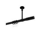 GARDINENSTANGE Sonette Elanto 360 cm (geteilt in 2 x 180 cm), 1-läufig, 20 mm Ø Schwarz