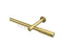 GARDINENSTANGE INNENLAUF Prestige Mavell 400 cm (geteilt in 2 x 200 cm), 1-läufig, 20 mm Ø Messing-Optik