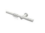 GARDINENSTANGE Platon Elanto 260 cm (geteilt in 2 x 130 cm), 1-läufig, 20 mm Ø Weiß