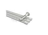 GARDINENSTANGE INNENLAUF Siteno Santo 120 cm, 3-läufig, 20 mm Ø Weiß