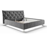 POLSTERBETT ANNY Grau Velvet