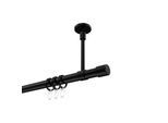 GARDINENSTANGE Sonette Santo 160 cm, 1-läufig, 20 mm Ø Schwarz