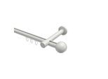 GARDINENSTANGE INNENLAUF Prestige Luino 320 cm (geteilt in 2 x 160 cm), 1-läufig, 20 mm Ø Weiß