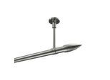 GARDINENSTANGE Sonette Samanto 600 cm (geteilt in 3 x 200 cm), 1-läufig, 20 mm Ø Edelstahl-Optik