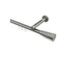 GARDINENSTANGE INNENLAUF Siteno Tanara 200 cm, 1-läufig, 20 mm Ø Edelstahl-Optik