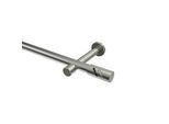 GARDINENSTANGE Prestige Zoena 100 cm, 1-läufig (ohne Ringe), 20 mm Ø Edelstahl-Optik