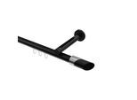 GARDINENSTANGE INNENLAUF Siteno Verano 200 cm, 1-läufig, 20 mm Ø Schwarz