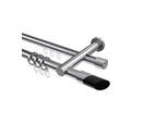 GARDINENSTANGE RUNDROHR-INNENLAUF Platon Verano 140 cm, 2-läufig, 20 mm Ø Chrom