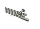 GARDINENSTANGE INNENLAUF Siteno Mavell 240 cm (geteilt in 2 x 120 cm), 3-läufig, 20 mm Ø Edelstahl-Optik