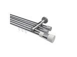 GARDINENSTANGE INNENLAUF Siteno Tanara 420 cm (geteilt in 3 x 140 cm), 3-läufig, 20 mm Ø Chrom