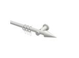 GARDINENSTANGE Platon Savio 140 cm, 1-läufig, 20 mm Ø Weiß