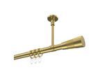 GARDINENSTANGE Sonette Tanara 100 cm, 1-läufig, 20 mm Ø Messing-Optik
