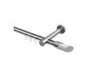 GARDINENSTANGE INNENLAUF Prestige Verano 420 cm (geteilt in 3 x 140 cm), 1-läufig, 20 mm Ø Chrom