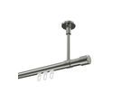 GARDINENSTANGE INNENLAUF Sonette Santo 360 cm (geteilt in 2 x 180 cm), 1-läufig, 20 mm Ø Edelstahl-Optik