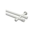 GARDINENSTANGE Prestige Estana 540 cm (geteilt in 3 x 180 cm), 2-läufig (ohne Ringe), 20 mm Ø Weiß