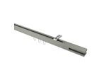 GARDINENSTANGE INNENLAUF Quadline Diapo 280 cm (geteilt in 2 x 140 cm), 1-läufig, 20x20 mm Satin-Silber