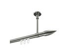 GARDINENSTANGE INNENLAUF Sonette Samanto 140 cm, 1-läufig, 20 mm Ø Edelstahl-Optik