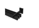 GARDINENSTANGE INNENLAUF Smartline Paxo 100 cm, 3-läufig, 14x35 mm Schwarz