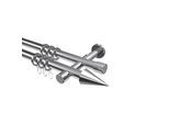 GARDINENSTANGE Prestige Savio 320 cm (geteilt in 2 x 160 cm), 2-läufig, 20 mm Ø Chrom