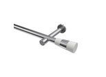 GARDINENSTANGE Prestige Tanara 260 cm (geteilt in 2 x 130 cm), 1-läufig (ohne Ringe), 20 mm Ø Chrom