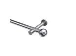 GARDINENSTANGE Prestige Luino 480 cm (geteilt in 3 x 160 cm), 1-läufig (ohne Ringe), 20 mm Ø Chrom
