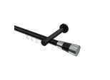 GARDINENSTANGE INNENLAUF Prestige Tanara 140 cm, 1-läufig, 20 mm Ø Schwarz