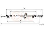 COFLE Seilzug, Schaltgetriebe 2cbre004 für Opel RENAULT